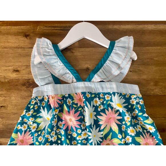 NWT Matilda Jane Dream Chasers Sleeveless Happy Florals Tunic Top Green Pink 8 - Picture 3 of 8